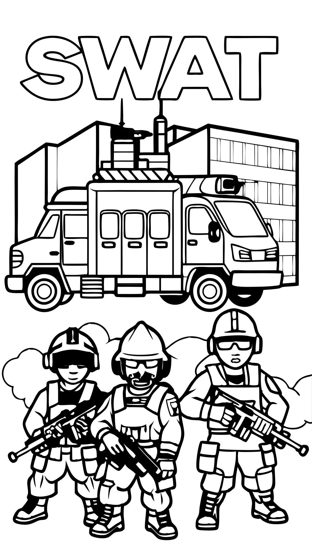 swat coloring pages